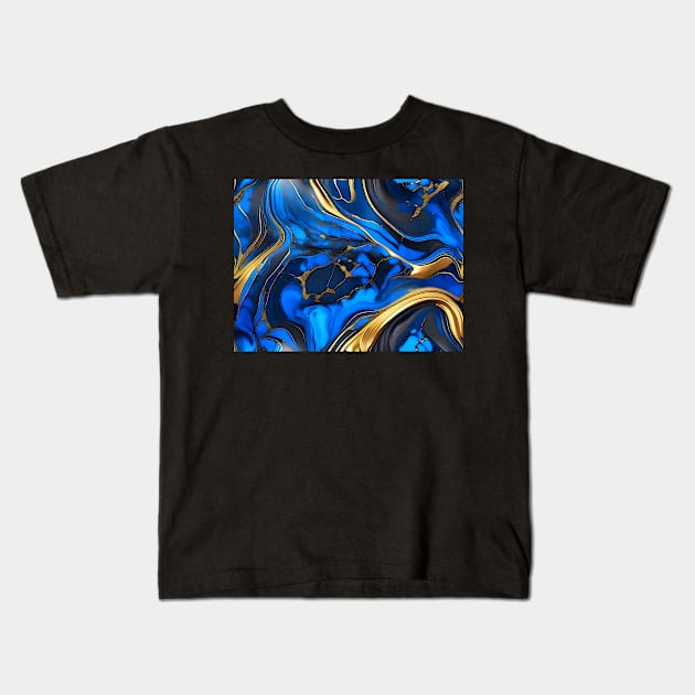 Luxury marble texture Kids T-Shirt by HANART